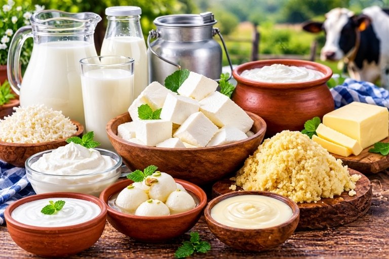 Paneer and dairy products